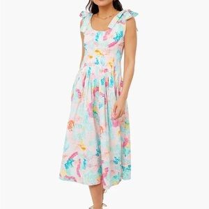 Hunter Bell Braden dress in Painterly Rainbow print size 4